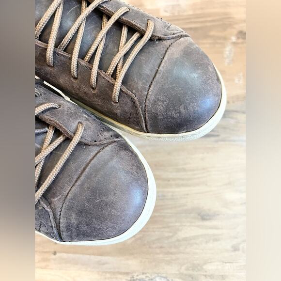 Oliberte NWT Bokoroo lace up sneakers leather shoes fair trade brown soft 40 - Picture 5 of 10